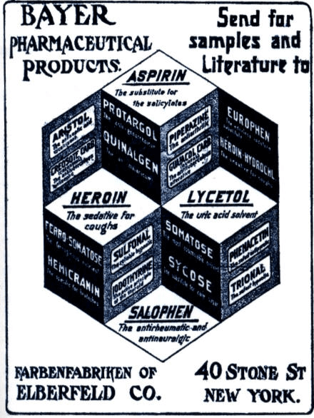 Heroin advertisements in 1904.