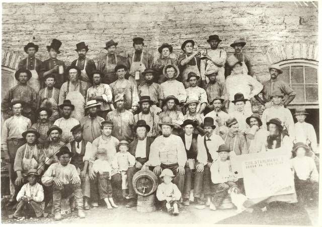Employees of Christopher Stahlmann's Brewery, St. Paul 1870 | Photo courtesy of the Minnesota Historical Society