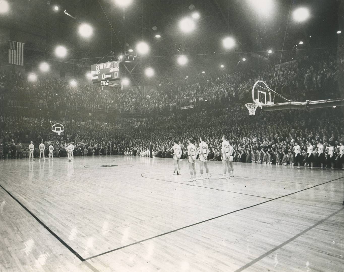 Williams Arena was literally packed to the rafters during Edgerton's state championship games in 1960.
