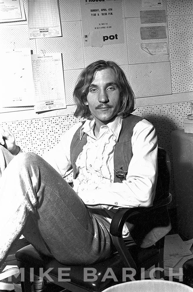 Joe Walsh hanging out in the upstairs office.