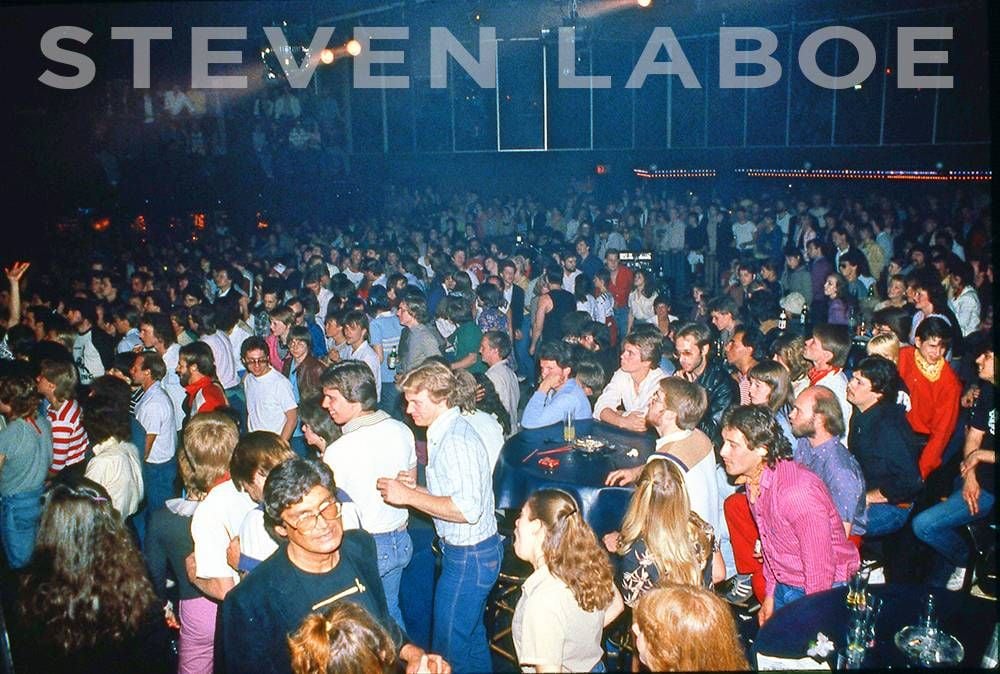 "My gut tells me this was shot in 1980/81 due to the blue tablecloth and carpeting. This wasn't The Great Pretenders because there would have been a judges table in the middle of this packed humanity. So I'm assuming this was taken during a performance of some kind in the Main Room." - Steven Laboe