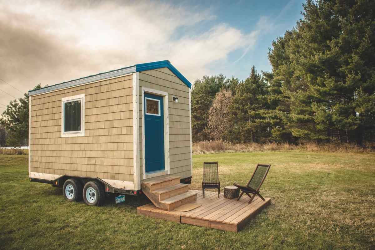 One of the tiny homes made by non-profit Settled. Photo by Dodge Creative Photography.