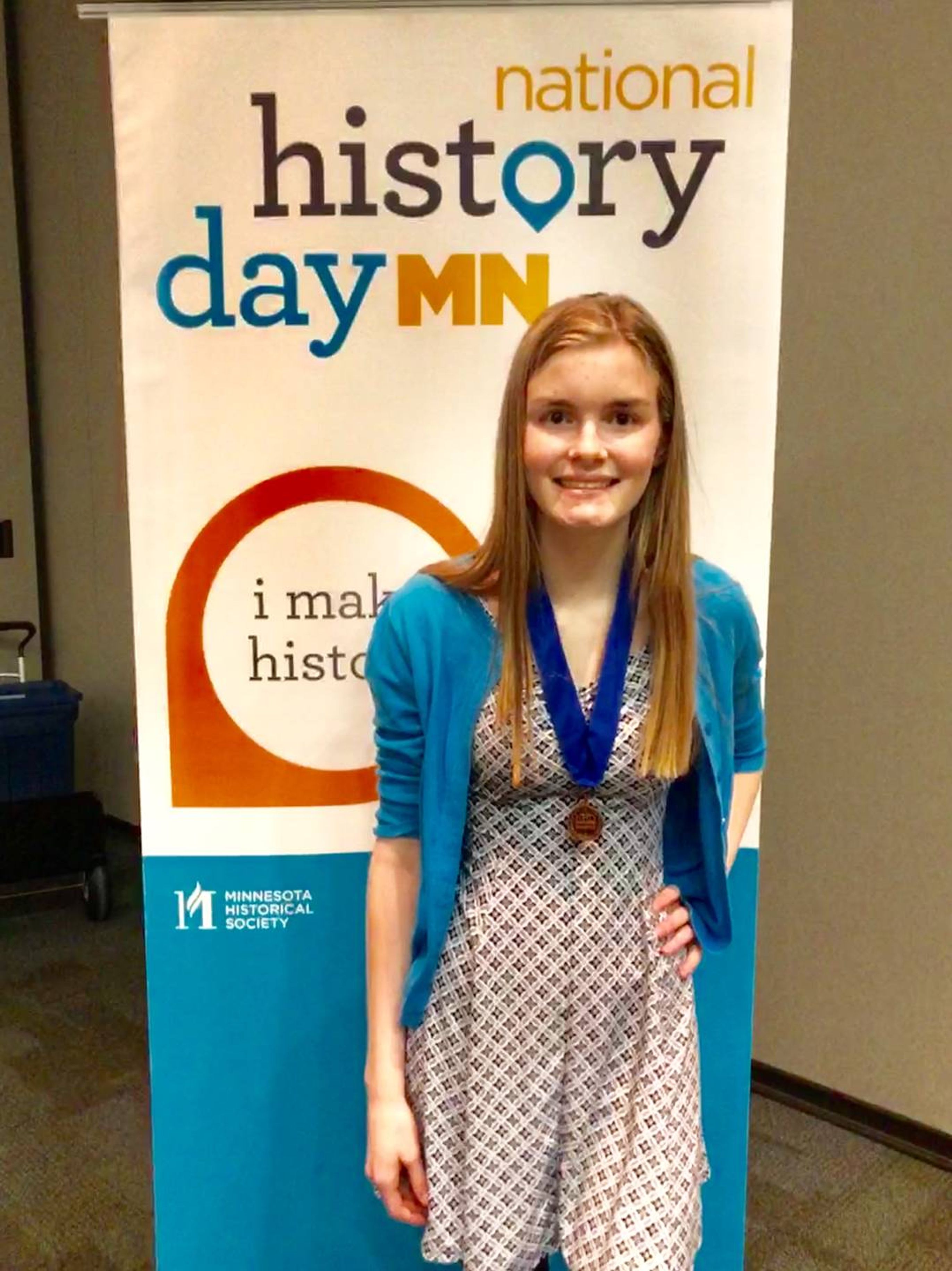 Bryn Hansen at the National History Day MN event.