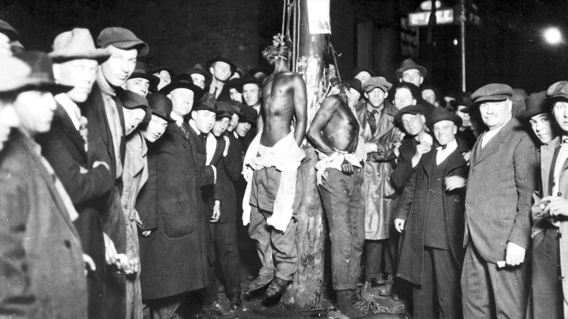 The photo of the 1920 lynching was sold as a postcard.