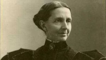 A portrait of the Minnesota suffragist Sarah Burger Stearns. Image courtesy of MNopedia.