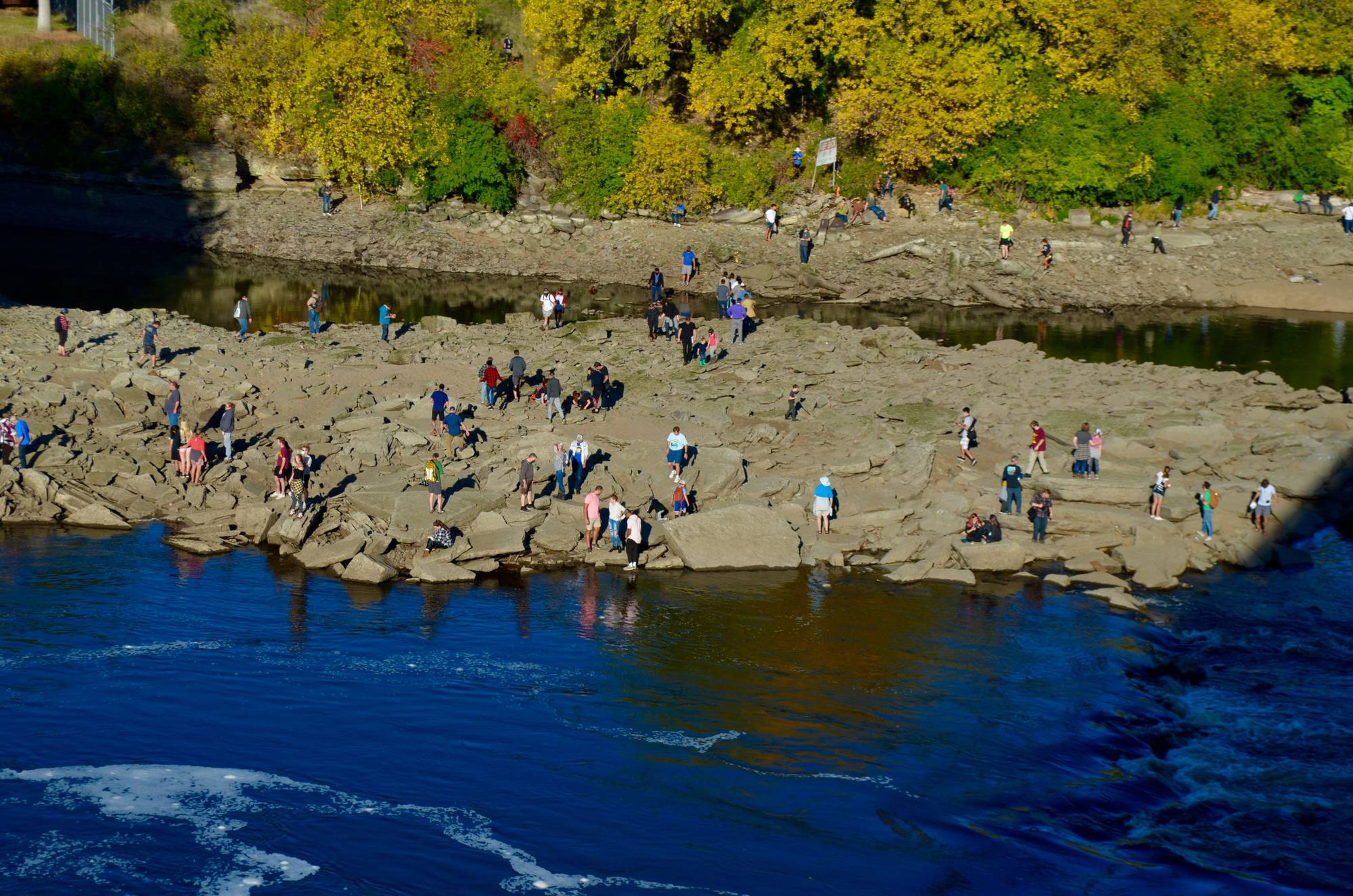 Exploring the Mississippi River in Minneapolis on October 7, 2020