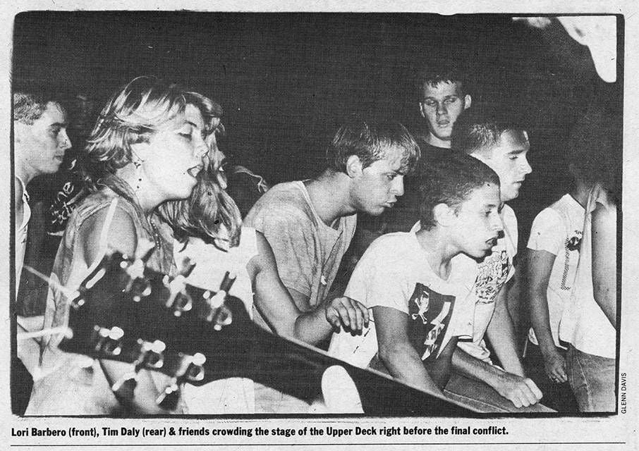 Front row of the last concert ever held at Goofy's Upper Deck. Photo by Glenn Herbert Davis.