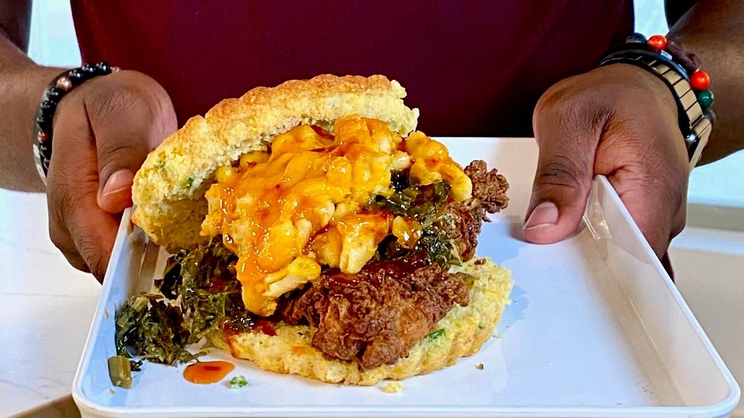 Soul Food Sandwich, also known as the "A.A. Sandwich."