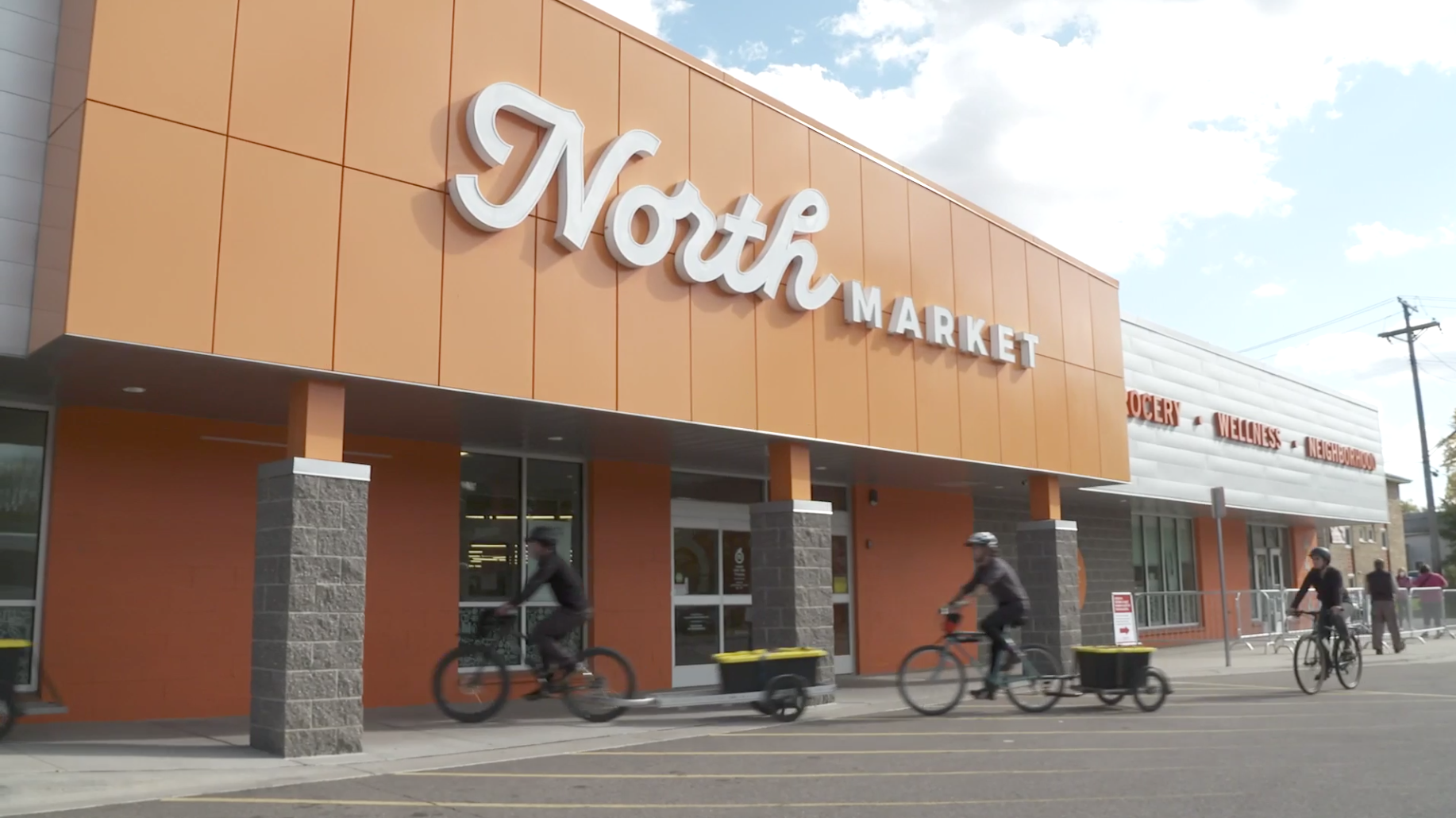 Youth deliver fresh produce to North Market in North Minneapolis. The produce was grown in community gardens funded by Pillsbury United Communities.