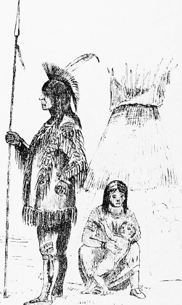 Sweeny sketched Native life in Minnesota (image: Minnesota Historical Society)