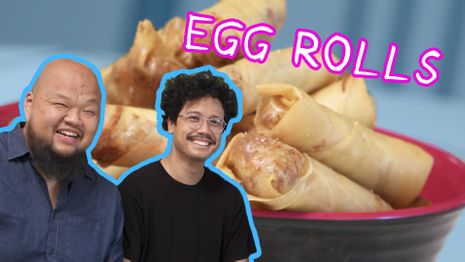 Cambodian-inspired egg rolls with chefs Yia Vang and Bunbob Chhun