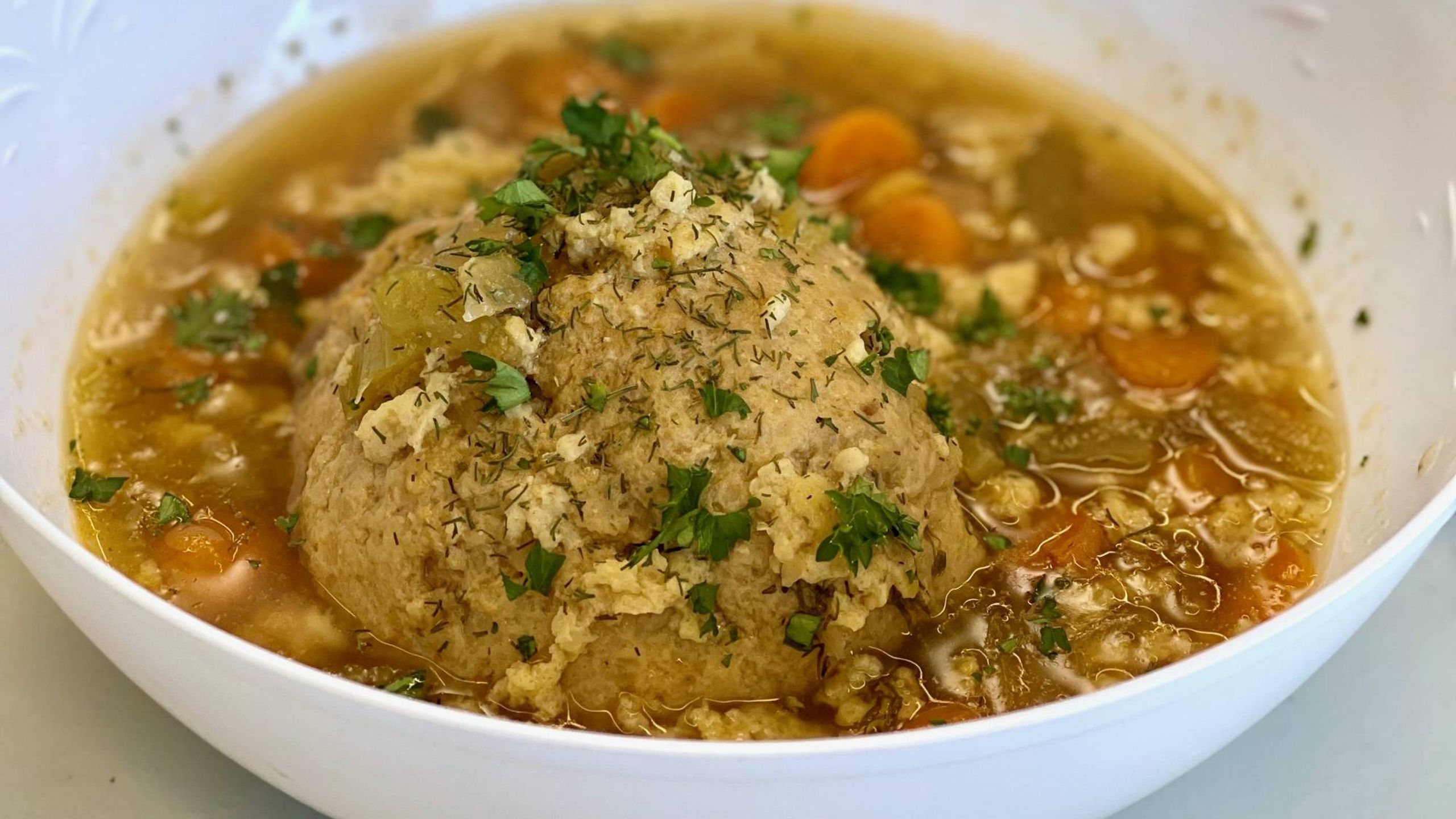 Matzo ball soup