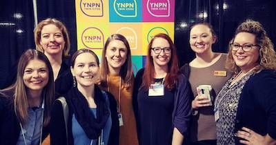 Group of woman at a YPNN event. Nonprofit Nerd pbs rewire