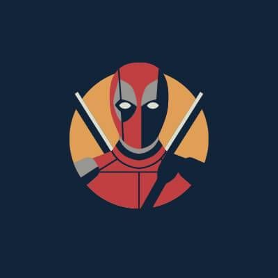 Illustration of the Marvel character Deadpool. Representation pbs rewire