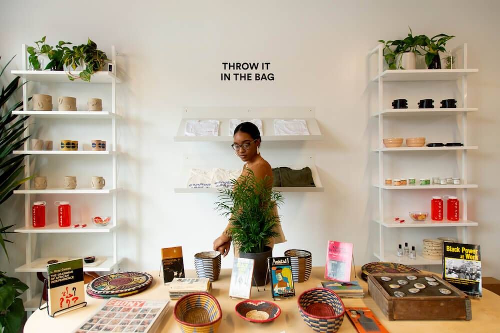Photo of a stylish boutique inside a coworking space. Rewire PBS Work People of Color