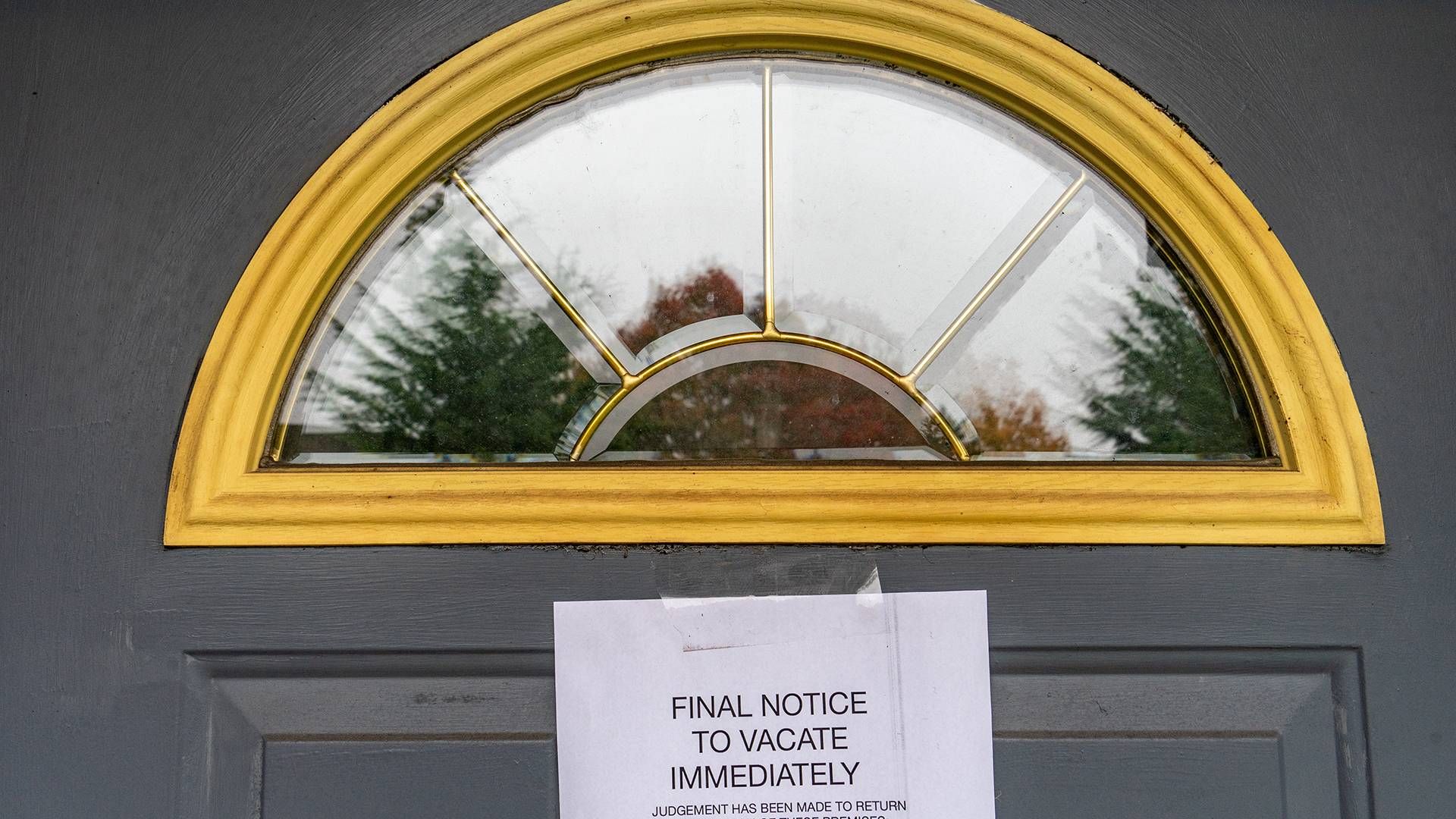 eviction notice on door. rewire pbs our future housing insecurity